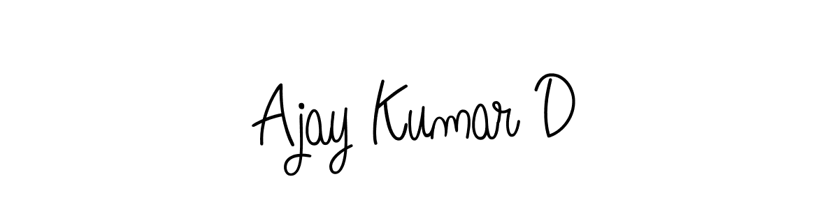 Also You can easily find your signature by using the search form. We will create Ajay Kumar D name handwritten signature images for you free of cost using Angelique-Rose-font-FFP sign style. Ajay Kumar D signature style 5 images and pictures png