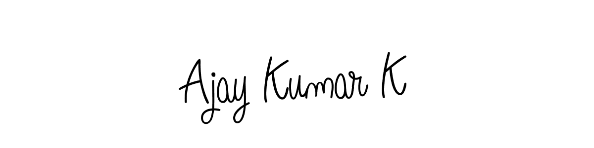 Once you've used our free online signature maker to create your best signature Angelique-Rose-font-FFP style, it's time to enjoy all of the benefits that Ajay Kumar K name signing documents. Ajay Kumar K signature style 5 images and pictures png