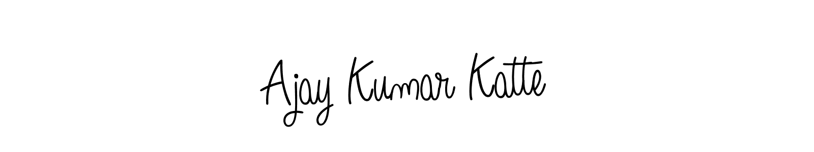 How to make Ajay Kumar Katte name signature. Use Angelique-Rose-font-FFP style for creating short signs online. This is the latest handwritten sign. Ajay Kumar Katte signature style 5 images and pictures png