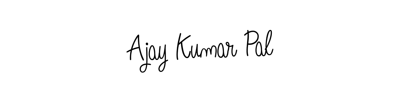 Design your own signature with our free online signature maker. With this signature software, you can create a handwritten (Angelique-Rose-font-FFP) signature for name Ajay Kumar Pal. Ajay Kumar Pal signature style 5 images and pictures png