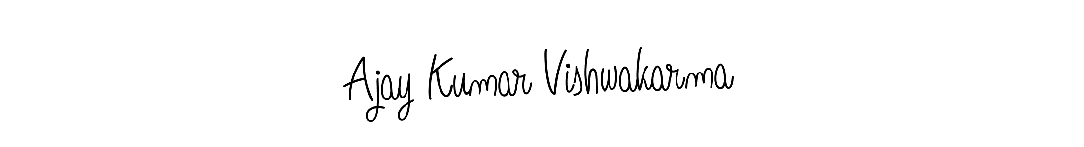 Create a beautiful signature design for name Ajay Kumar Vishwakarma. With this signature (Angelique-Rose-font-FFP) fonts, you can make a handwritten signature for free. Ajay Kumar Vishwakarma signature style 5 images and pictures png