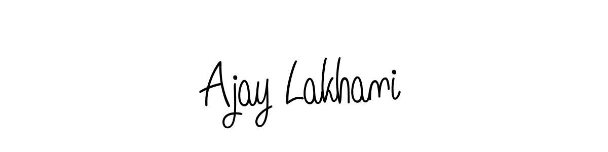 It looks lik you need a new signature style for name Ajay Lakhani. Design unique handwritten (Angelique-Rose-font-FFP) signature with our free signature maker in just a few clicks. Ajay Lakhani signature style 5 images and pictures png