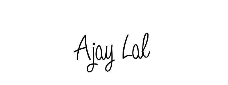 Use a signature maker to create a handwritten signature online. With this signature software, you can design (Angelique-Rose-font-FFP) your own signature for name Ajay Lal. Ajay Lal signature style 5 images and pictures png