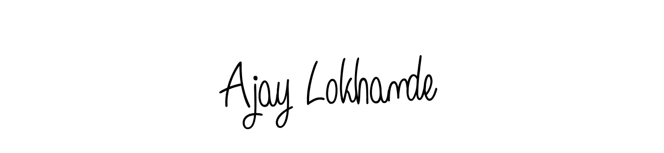 How to make Ajay Lokhande signature? Angelique-Rose-font-FFP is a professional autograph style. Create handwritten signature for Ajay Lokhande name. Ajay Lokhande signature style 5 images and pictures png