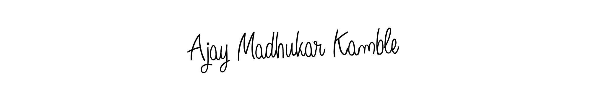 Ajay Madhukar Kamble stylish signature style. Best Handwritten Sign (Angelique-Rose-font-FFP) for my name. Handwritten Signature Collection Ideas for my name Ajay Madhukar Kamble. Ajay Madhukar Kamble signature style 5 images and pictures png