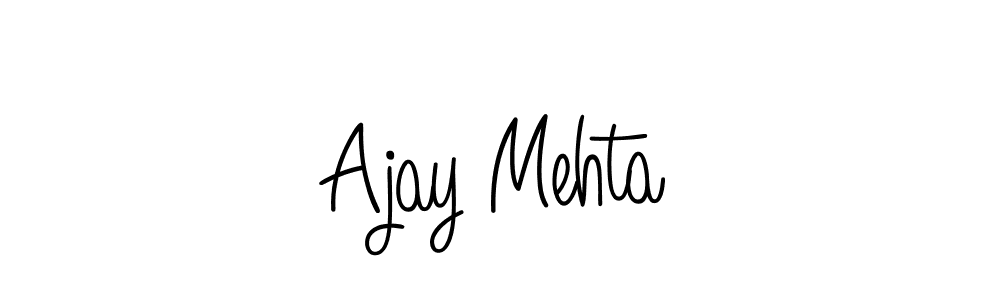 Ajay Mehta stylish signature style. Best Handwritten Sign (Angelique-Rose-font-FFP) for my name. Handwritten Signature Collection Ideas for my name Ajay Mehta. Ajay Mehta signature style 5 images and pictures png