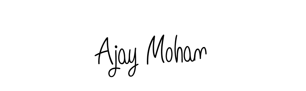 Make a beautiful signature design for name Ajay Mohan. Use this online signature maker to create a handwritten signature for free. Ajay Mohan signature style 5 images and pictures png