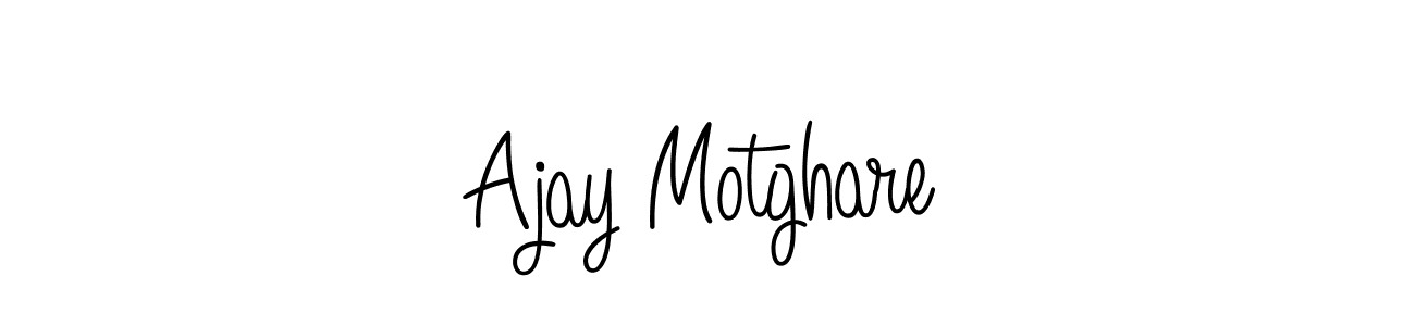 How to make Ajay Motghare name signature. Use Angelique-Rose-font-FFP style for creating short signs online. This is the latest handwritten sign. Ajay Motghare signature style 5 images and pictures png