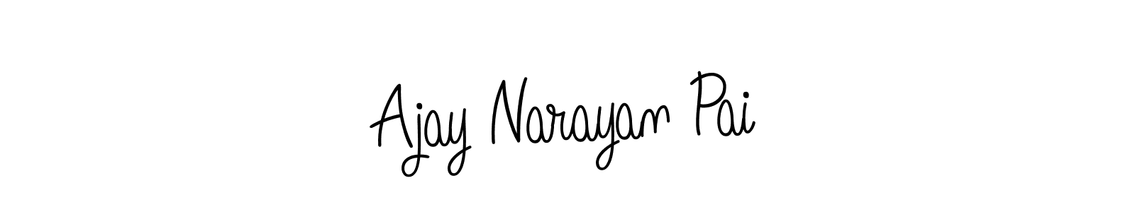 Also we have Ajay Narayan Pai name is the best signature style. Create professional handwritten signature collection using Angelique-Rose-font-FFP autograph style. Ajay Narayan Pai signature style 5 images and pictures png