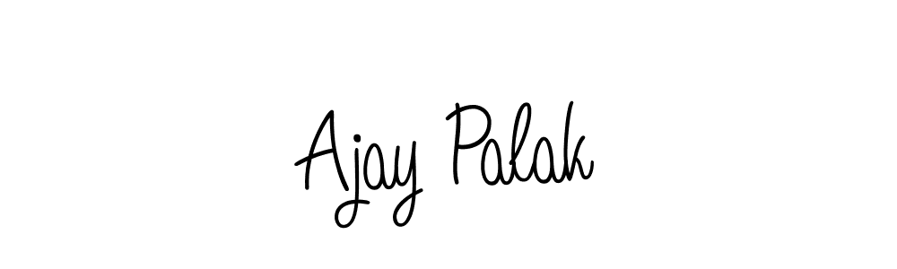 Make a beautiful signature design for name Ajay Palak. With this signature (Angelique-Rose-font-FFP) style, you can create a handwritten signature for free. Ajay Palak signature style 5 images and pictures png