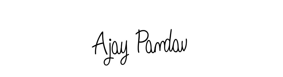 Create a beautiful signature design for name Ajay Pandav. With this signature (Angelique-Rose-font-FFP) fonts, you can make a handwritten signature for free. Ajay Pandav signature style 5 images and pictures png