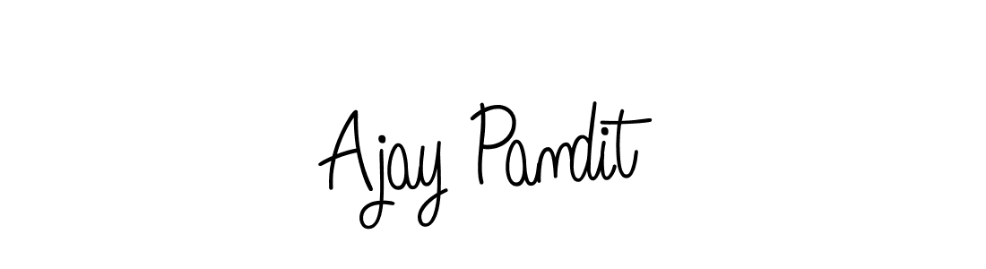 Ajay Pandit stylish signature style. Best Handwritten Sign (Angelique-Rose-font-FFP) for my name. Handwritten Signature Collection Ideas for my name Ajay Pandit. Ajay Pandit signature style 5 images and pictures png