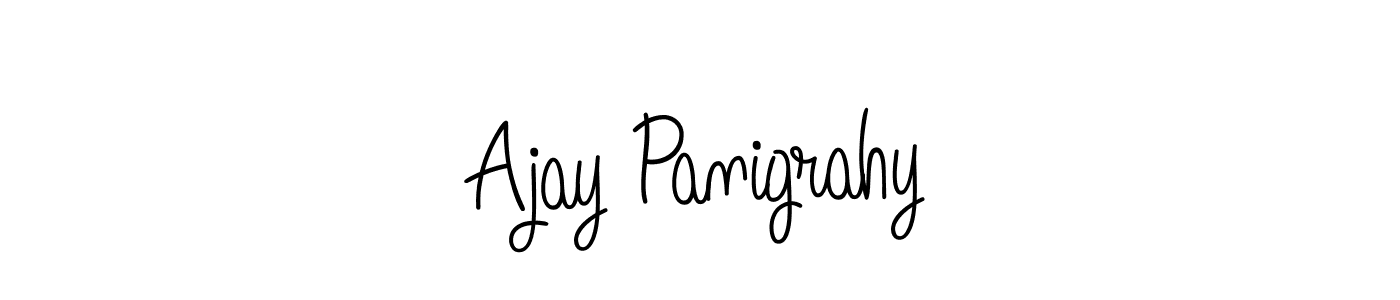 Use a signature maker to create a handwritten signature online. With this signature software, you can design (Angelique-Rose-font-FFP) your own signature for name Ajay Panigrahy. Ajay Panigrahy signature style 5 images and pictures png