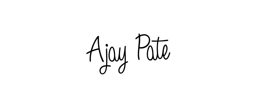 if you are searching for the best signature style for your name Ajay Pate. so please give up your signature search. here we have designed multiple signature styles  using Angelique-Rose-font-FFP. Ajay Pate signature style 5 images and pictures png