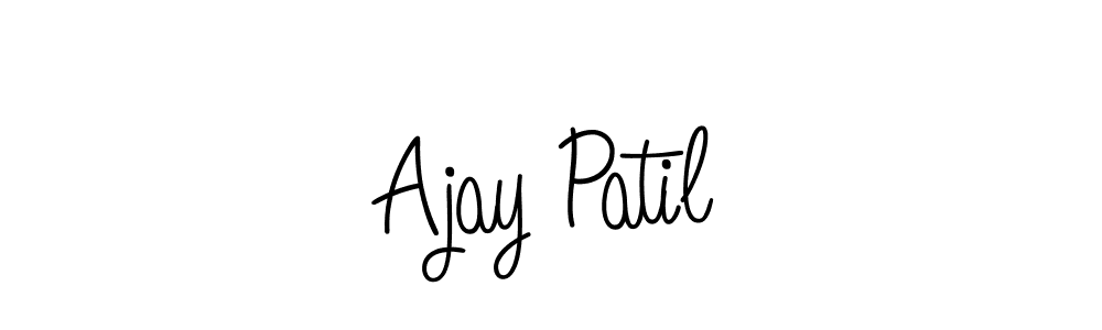 Ajay Patil stylish signature style. Best Handwritten Sign (Angelique-Rose-font-FFP) for my name. Handwritten Signature Collection Ideas for my name Ajay Patil. Ajay Patil signature style 5 images and pictures png