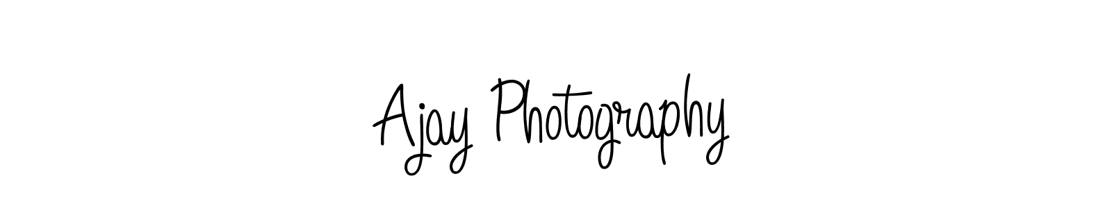 Design your own signature with our free online signature maker. With this signature software, you can create a handwritten (Angelique-Rose-font-FFP) signature for name Ajay Photography. Ajay Photography signature style 5 images and pictures png