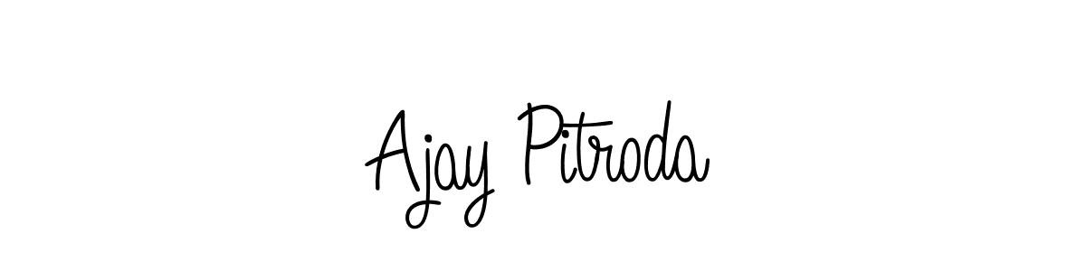 How to Draw Ajay Pitroda signature style? Angelique-Rose-font-FFP is a latest design signature styles for name Ajay Pitroda. Ajay Pitroda signature style 5 images and pictures png