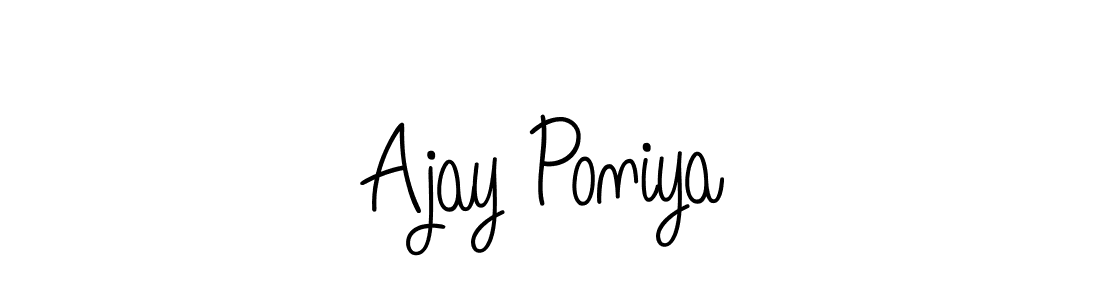 How to Draw Ajay Poniya signature style? Angelique-Rose-font-FFP is a latest design signature styles for name Ajay Poniya. Ajay Poniya signature style 5 images and pictures png