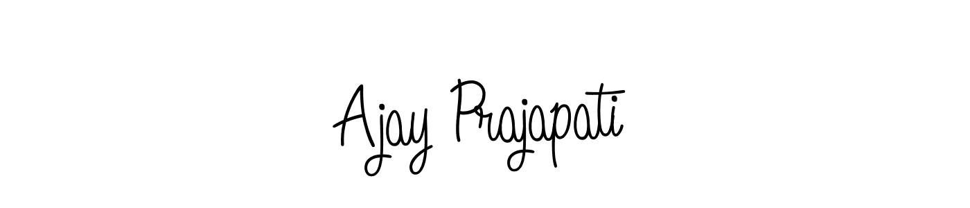 Make a beautiful signature design for name Ajay Prajapati. With this signature (Angelique-Rose-font-FFP) style, you can create a handwritten signature for free. Ajay Prajapati signature style 5 images and pictures png