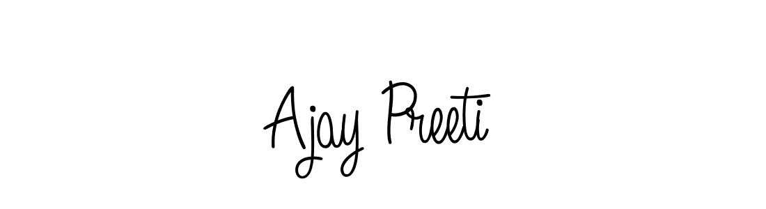 Best and Professional Signature Style for Ajay Preeti. Angelique-Rose-font-FFP Best Signature Style Collection. Ajay Preeti signature style 5 images and pictures png