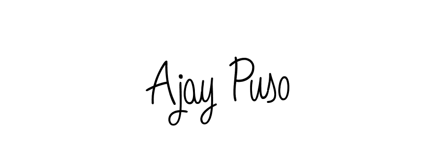 Make a beautiful signature design for name Ajay Puso. Use this online signature maker to create a handwritten signature for free. Ajay Puso signature style 5 images and pictures png