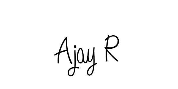 You can use this online signature creator to create a handwritten signature for the name Ajay R. This is the best online autograph maker. Ajay R signature style 5 images and pictures png