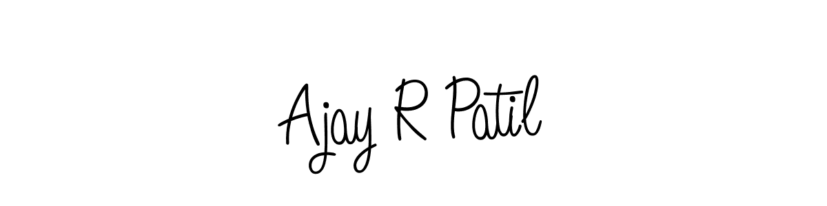 if you are searching for the best signature style for your name Ajay R Patil. so please give up your signature search. here we have designed multiple signature styles  using Angelique-Rose-font-FFP. Ajay R Patil signature style 5 images and pictures png