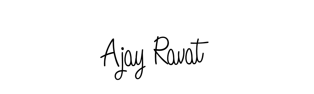 Use a signature maker to create a handwritten signature online. With this signature software, you can design (Angelique-Rose-font-FFP) your own signature for name Ajay Ravat. Ajay Ravat signature style 5 images and pictures png