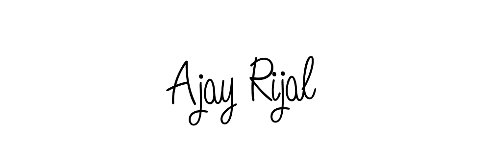 This is the best signature style for the Ajay Rijal name. Also you like these signature font (Angelique-Rose-font-FFP). Mix name signature. Ajay Rijal signature style 5 images and pictures png