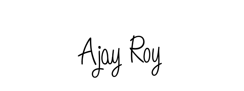 Use a signature maker to create a handwritten signature online. With this signature software, you can design (Angelique-Rose-font-FFP) your own signature for name Ajay Roy. Ajay Roy signature style 5 images and pictures png