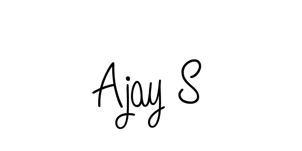 You should practise on your own different ways (Angelique-Rose-font-FFP) to write your name (Ajay S) in signature. don't let someone else do it for you. Ajay S signature style 5 images and pictures png