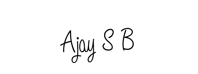 How to Draw Ajay S B signature style? Angelique-Rose-font-FFP is a latest design signature styles for name Ajay S B. Ajay S B signature style 5 images and pictures png