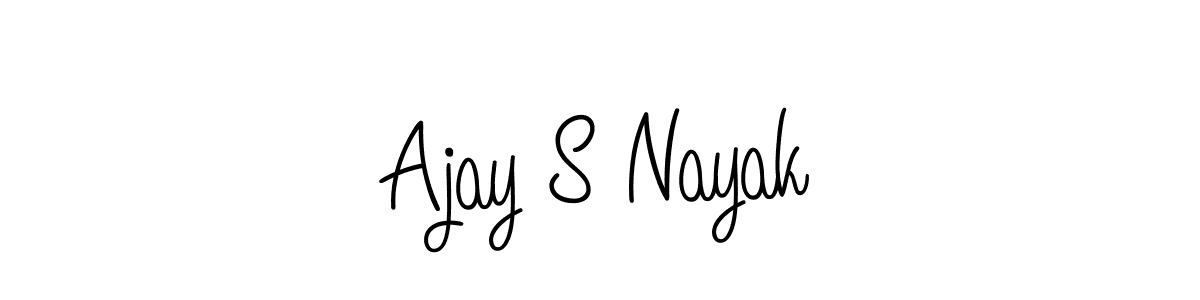 if you are searching for the best signature style for your name Ajay S Nayak. so please give up your signature search. here we have designed multiple signature styles  using Angelique-Rose-font-FFP. Ajay S Nayak signature style 5 images and pictures png