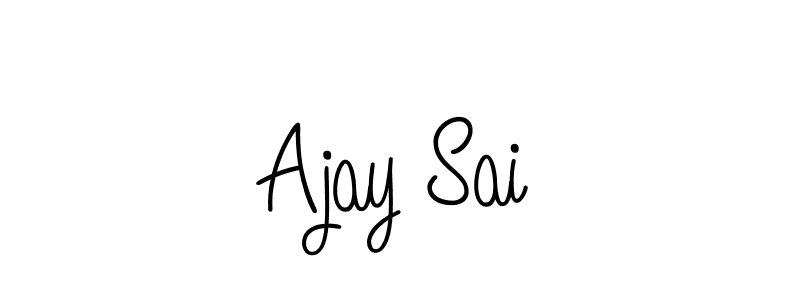 Make a beautiful signature design for name Ajay Sai. With this signature (Angelique-Rose-font-FFP) style, you can create a handwritten signature for free. Ajay Sai signature style 5 images and pictures png