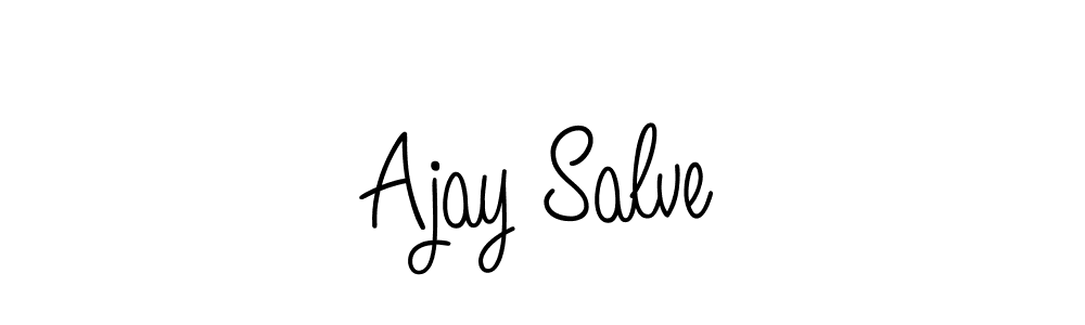 The best way (Angelique-Rose-font-FFP) to make a short signature is to pick only two or three words in your name. The name Ajay Salve include a total of six letters. For converting this name. Ajay Salve signature style 5 images and pictures png