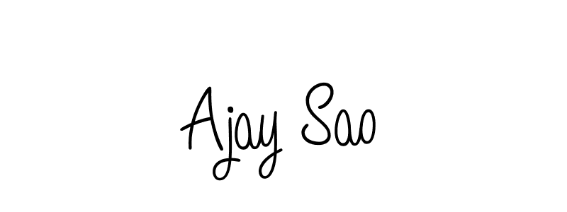 Make a beautiful signature design for name Ajay Sao. Use this online signature maker to create a handwritten signature for free. Ajay Sao signature style 5 images and pictures png