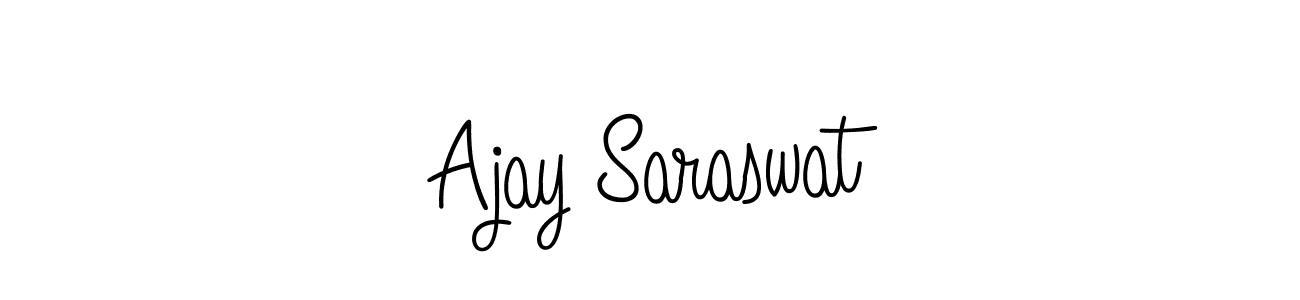 Create a beautiful signature design for name Ajay Saraswat. With this signature (Angelique-Rose-font-FFP) fonts, you can make a handwritten signature for free. Ajay Saraswat signature style 5 images and pictures png