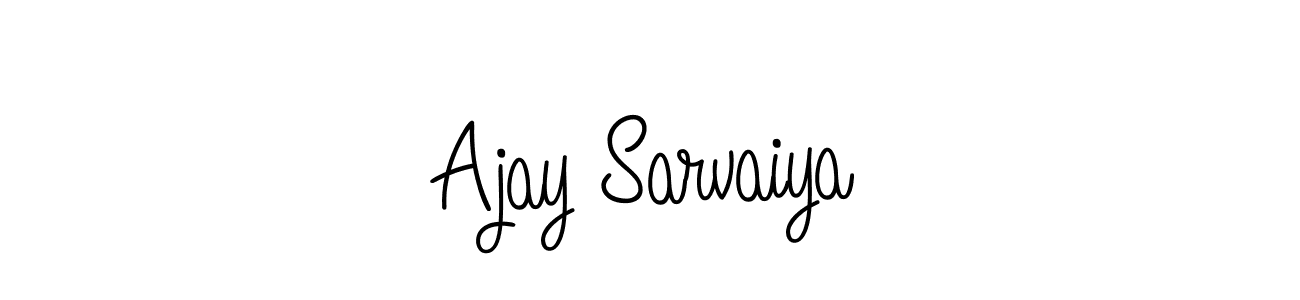 The best way (Angelique-Rose-font-FFP) to make a short signature is to pick only two or three words in your name. The name Ajay Sarvaiya include a total of six letters. For converting this name. Ajay Sarvaiya signature style 5 images and pictures png