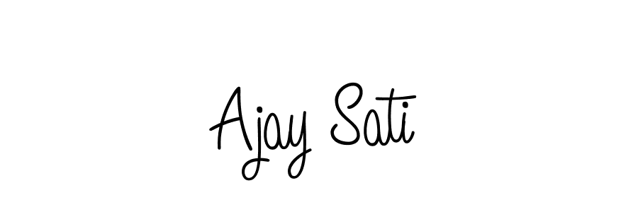 How to Draw Ajay Sati signature style? Angelique-Rose-font-FFP is a latest design signature styles for name Ajay Sati. Ajay Sati signature style 5 images and pictures png