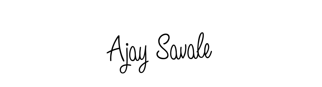 Use a signature maker to create a handwritten signature online. With this signature software, you can design (Angelique-Rose-font-FFP) your own signature for name Ajay Savale. Ajay Savale signature style 5 images and pictures png