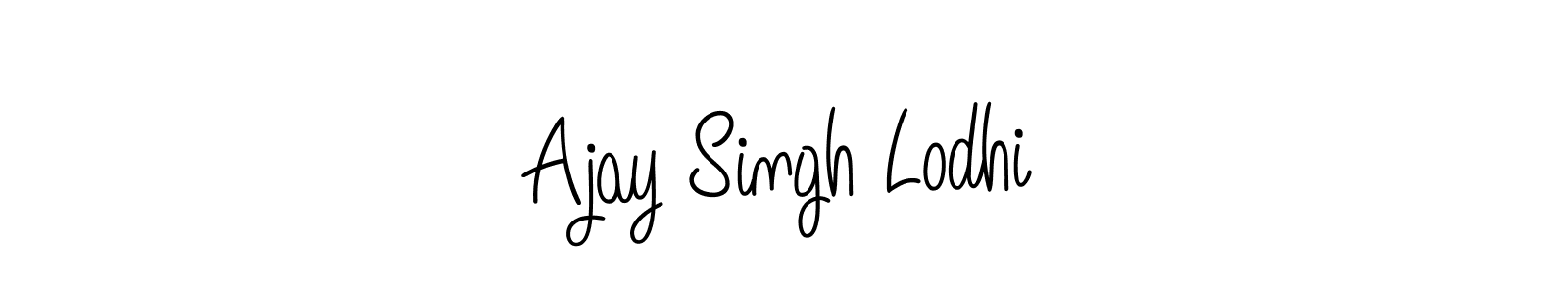 How to make Ajay Singh Lodhi name signature. Use Angelique-Rose-font-FFP style for creating short signs online. This is the latest handwritten sign. Ajay Singh Lodhi signature style 5 images and pictures png