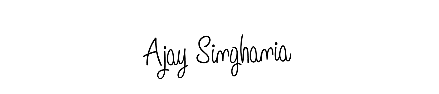 Ajay Singhania stylish signature style. Best Handwritten Sign (Angelique-Rose-font-FFP) for my name. Handwritten Signature Collection Ideas for my name Ajay Singhania. Ajay Singhania signature style 5 images and pictures png