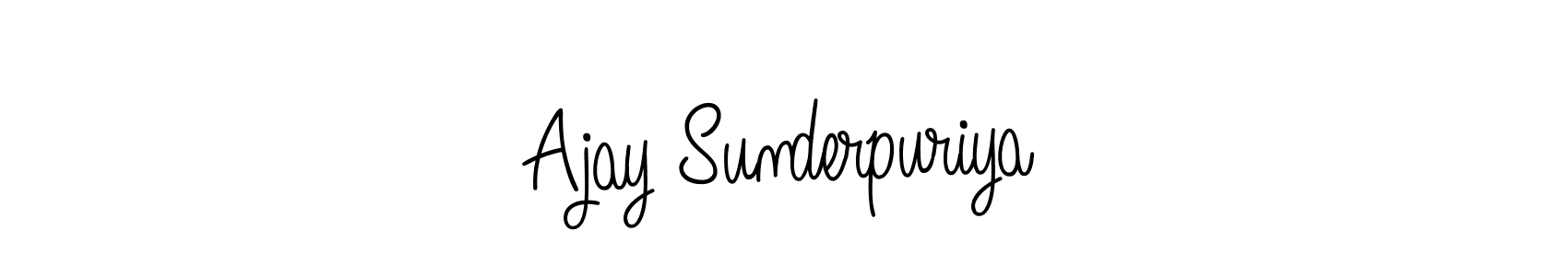Also You can easily find your signature by using the search form. We will create Ajay Sunderpuriya name handwritten signature images for you free of cost using Angelique-Rose-font-FFP sign style. Ajay Sunderpuriya signature style 5 images and pictures png