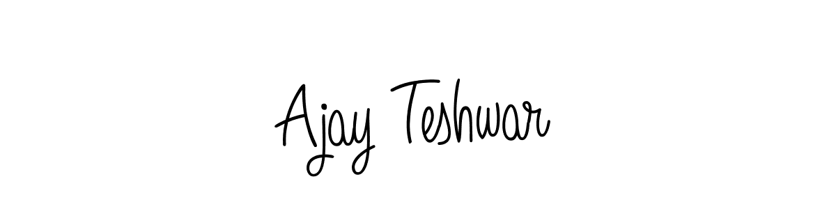 This is the best signature style for the Ajay Teshwar name. Also you like these signature font (Angelique-Rose-font-FFP). Mix name signature. Ajay Teshwar signature style 5 images and pictures png