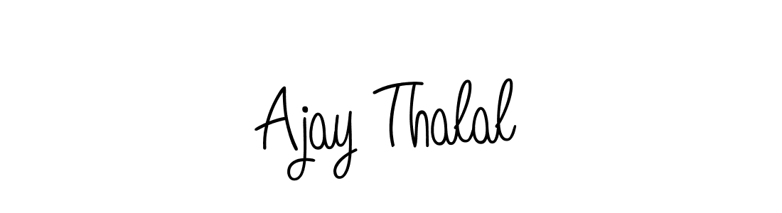 It looks lik you need a new signature style for name Ajay Thalal. Design unique handwritten (Angelique-Rose-font-FFP) signature with our free signature maker in just a few clicks. Ajay Thalal signature style 5 images and pictures png