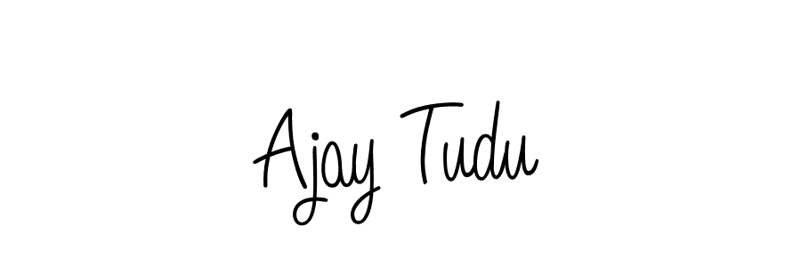 if you are searching for the best signature style for your name Ajay Tudu. so please give up your signature search. here we have designed multiple signature styles  using Angelique-Rose-font-FFP. Ajay Tudu signature style 5 images and pictures png
