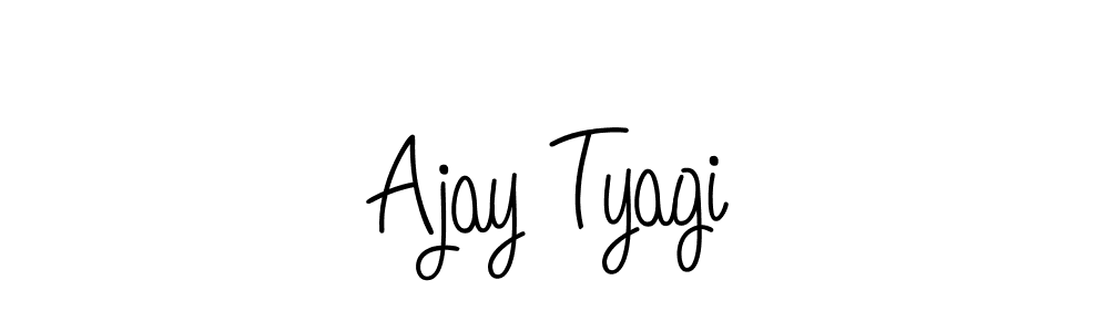 Use a signature maker to create a handwritten signature online. With this signature software, you can design (Angelique-Rose-font-FFP) your own signature for name Ajay Tyagi. Ajay Tyagi signature style 5 images and pictures png