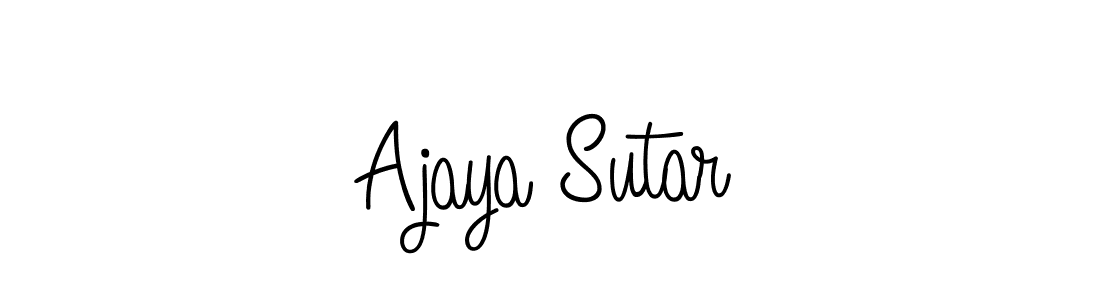 Ajaya Sutar stylish signature style. Best Handwritten Sign (Angelique-Rose-font-FFP) for my name. Handwritten Signature Collection Ideas for my name Ajaya Sutar. Ajaya Sutar signature style 5 images and pictures png