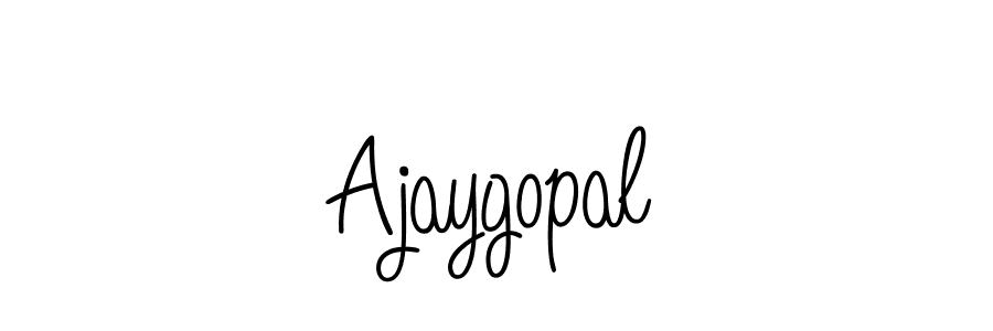 Ajaygopal stylish signature style. Best Handwritten Sign (Angelique-Rose-font-FFP) for my name. Handwritten Signature Collection Ideas for my name Ajaygopal. Ajaygopal signature style 5 images and pictures png