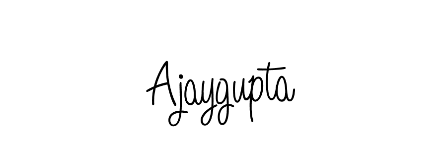 Create a beautiful signature design for name Ajaygupta. With this signature (Angelique-Rose-font-FFP) fonts, you can make a handwritten signature for free. Ajaygupta signature style 5 images and pictures png